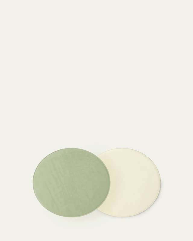 Reversible Round Patent Leather Placemat